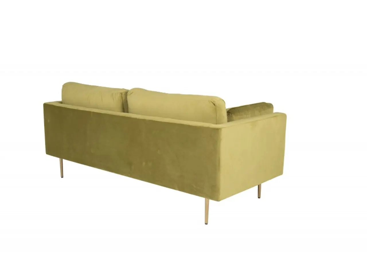 Billede 11 - Boom Sofa Grøn Velour med messingfarvet stålben