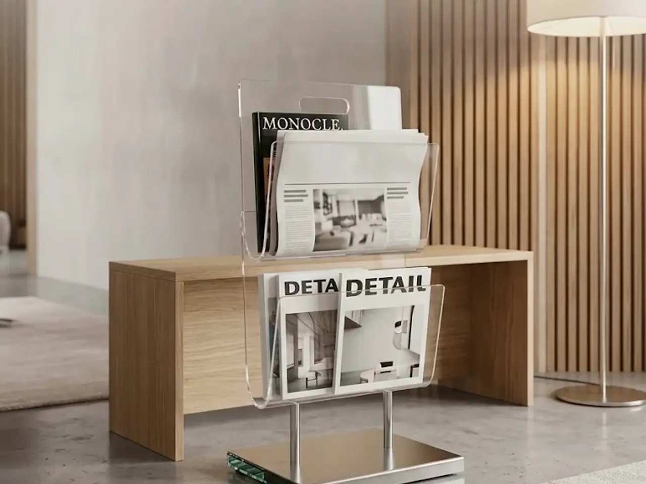 Billede 7 - Eksklusiv avis- brochureholder fra chairs + more.