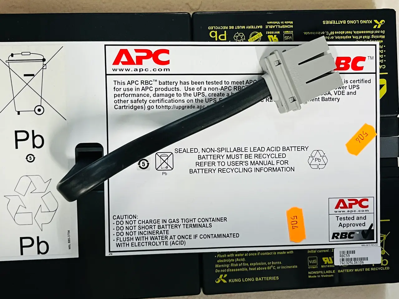 Billede 1 - Batteri APC SCHNEIDER Model: RBC59