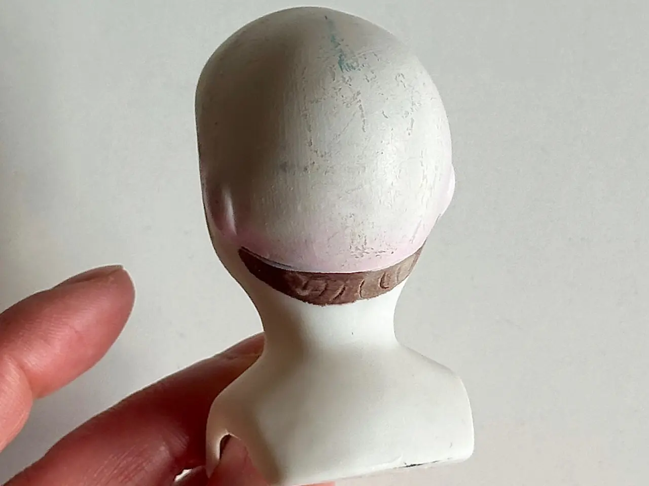 Billede 6 - Dukkehoved, porcelæn