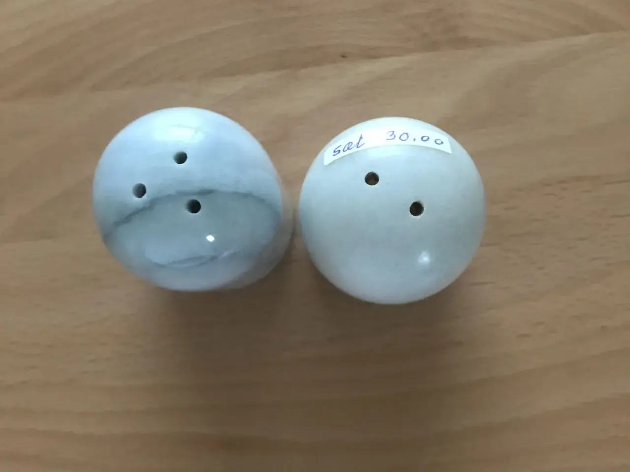 Billede 2 - Marmor salt og pebersæt