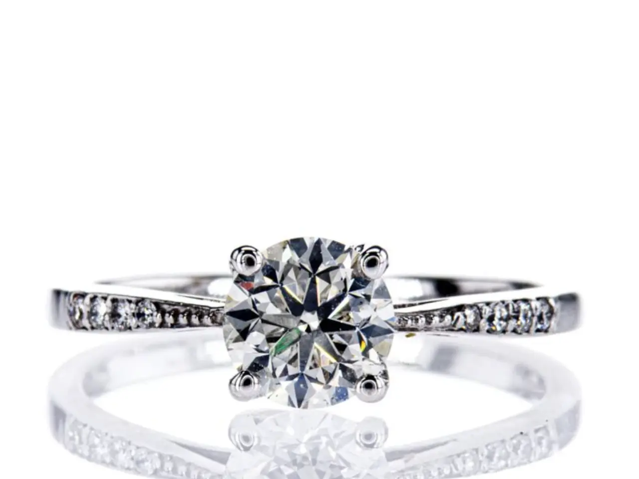 Billede 1 - Naturlig Diamantring 1.08ct