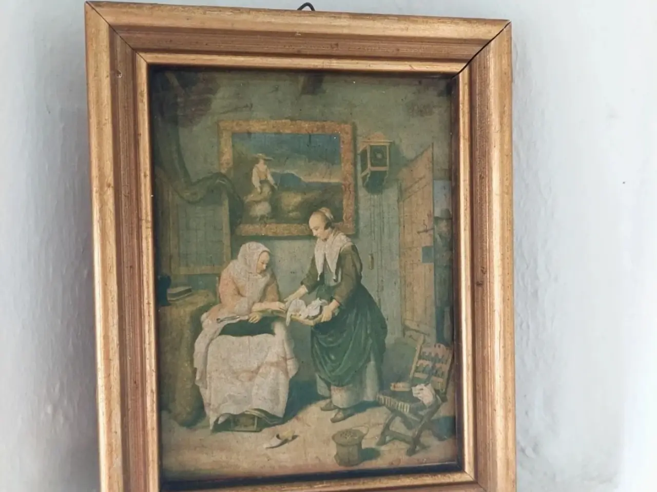 Billede 1 - Super hyggelig vintage træramme 