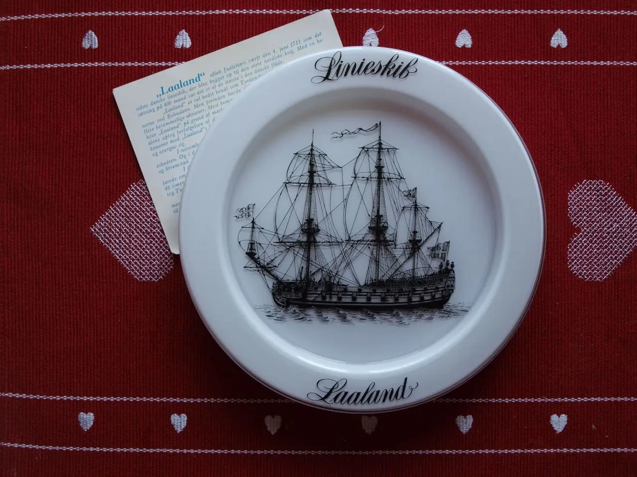 Billede 1 - Holmegaard skibsplatte 1975