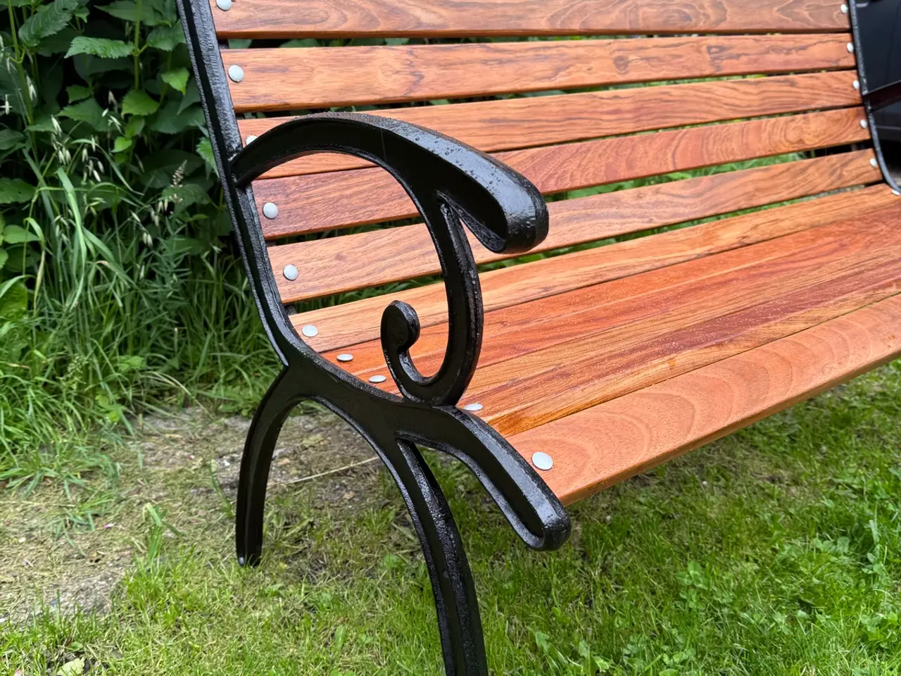 Billede 1 - Havebænk støbejernsbænk 