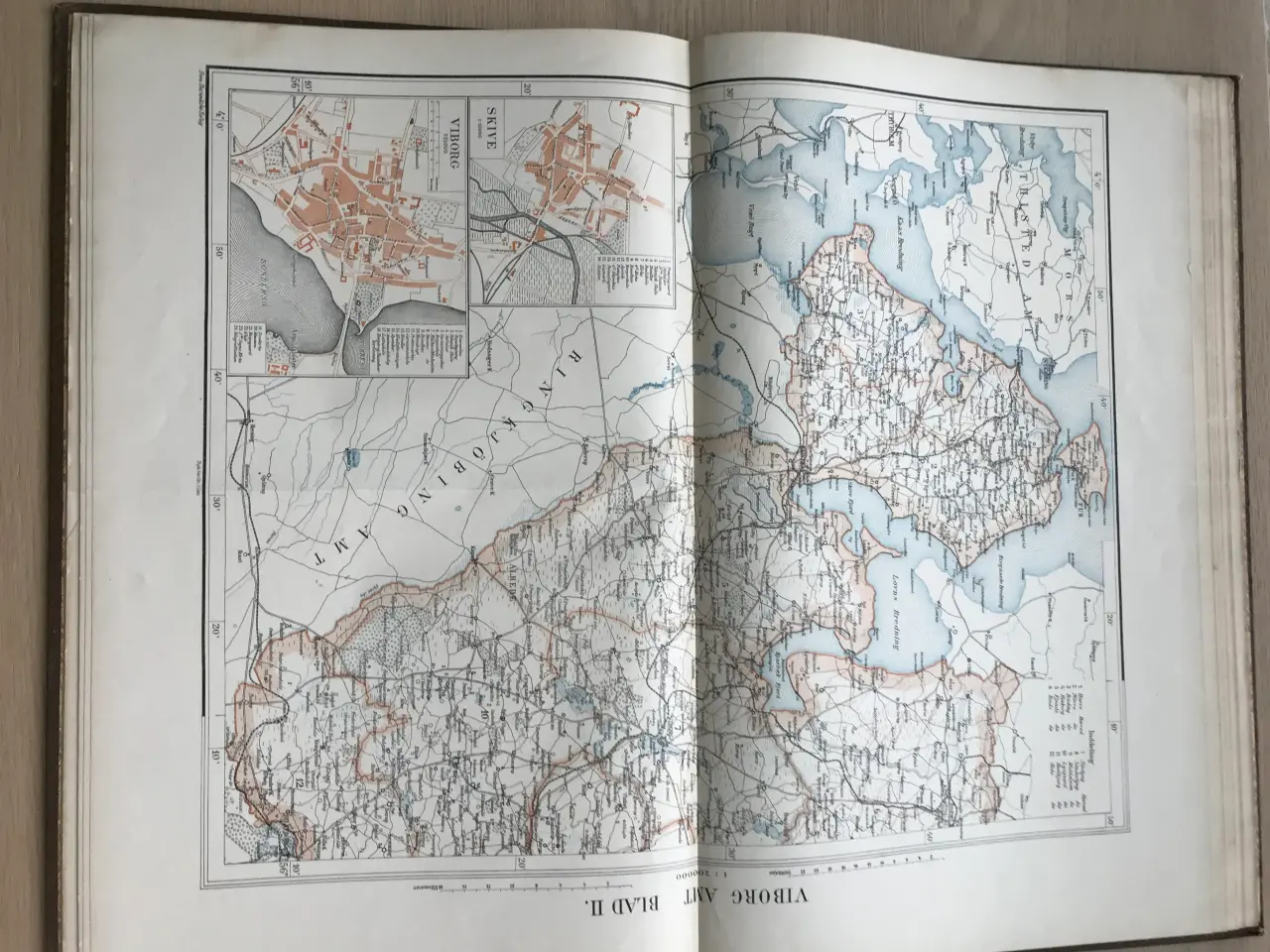 Billede 5 - Frems Amtskort over Danmark - Amtskort ca. 1904