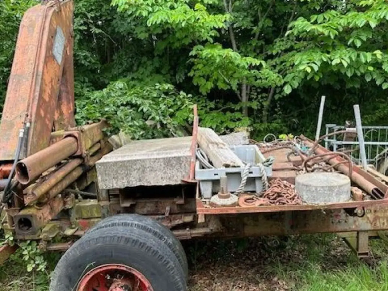 Billede 2 - Traktor vogn med kran