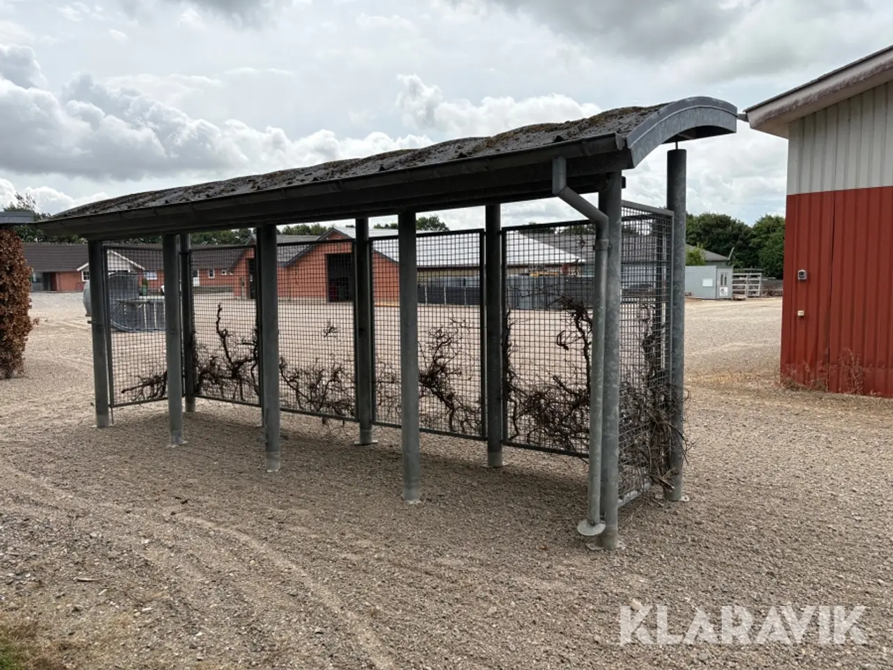 Billede 4 - Skur galvaniseret stål med tag