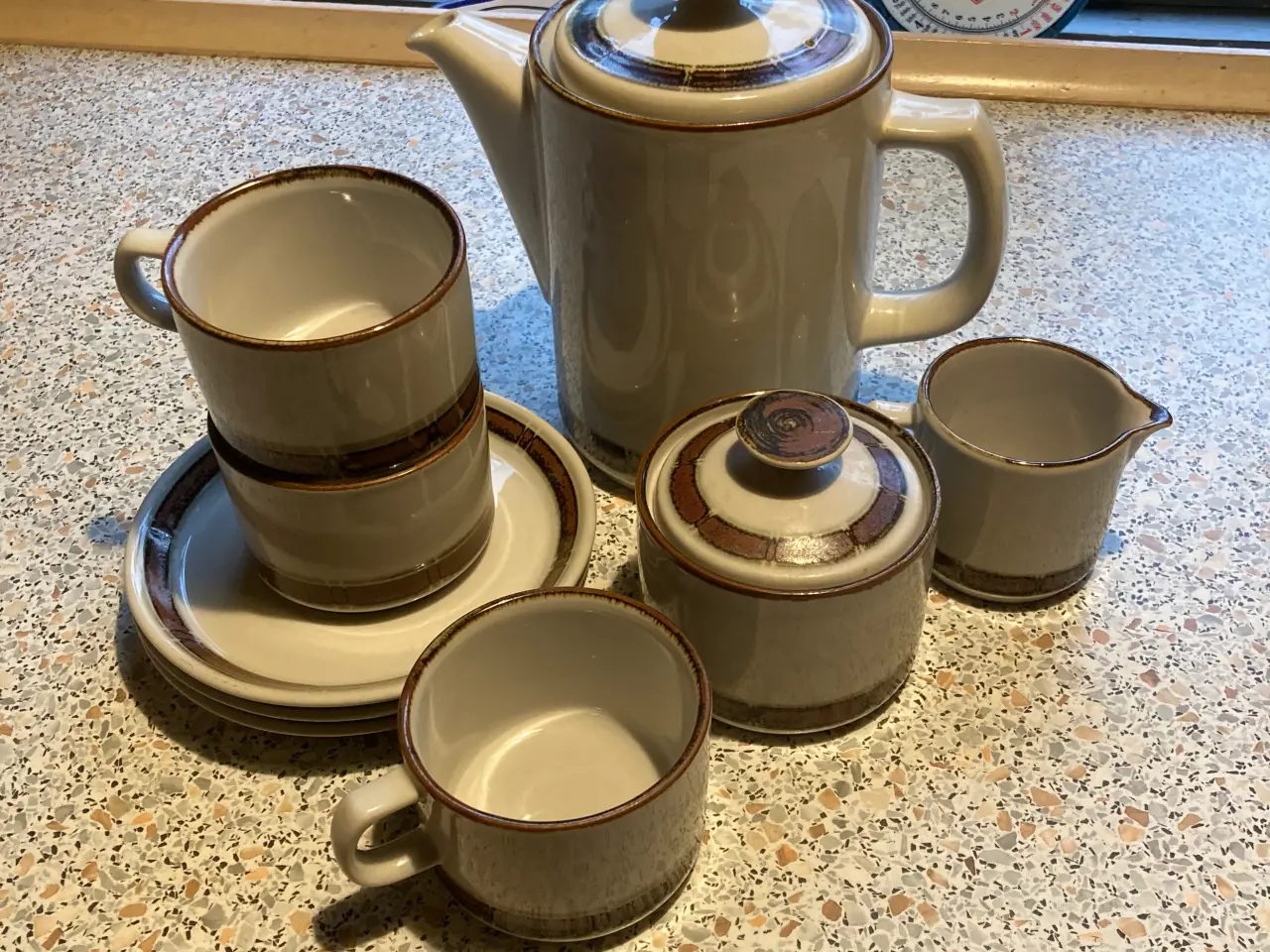 Billede 1 - Kaffekande og sukker/flødeskål..,