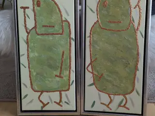 2 abstrakte maler De 2 sjæle