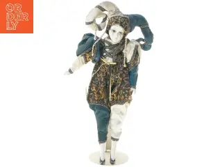 Harlekin dukke (str. 42 cm)