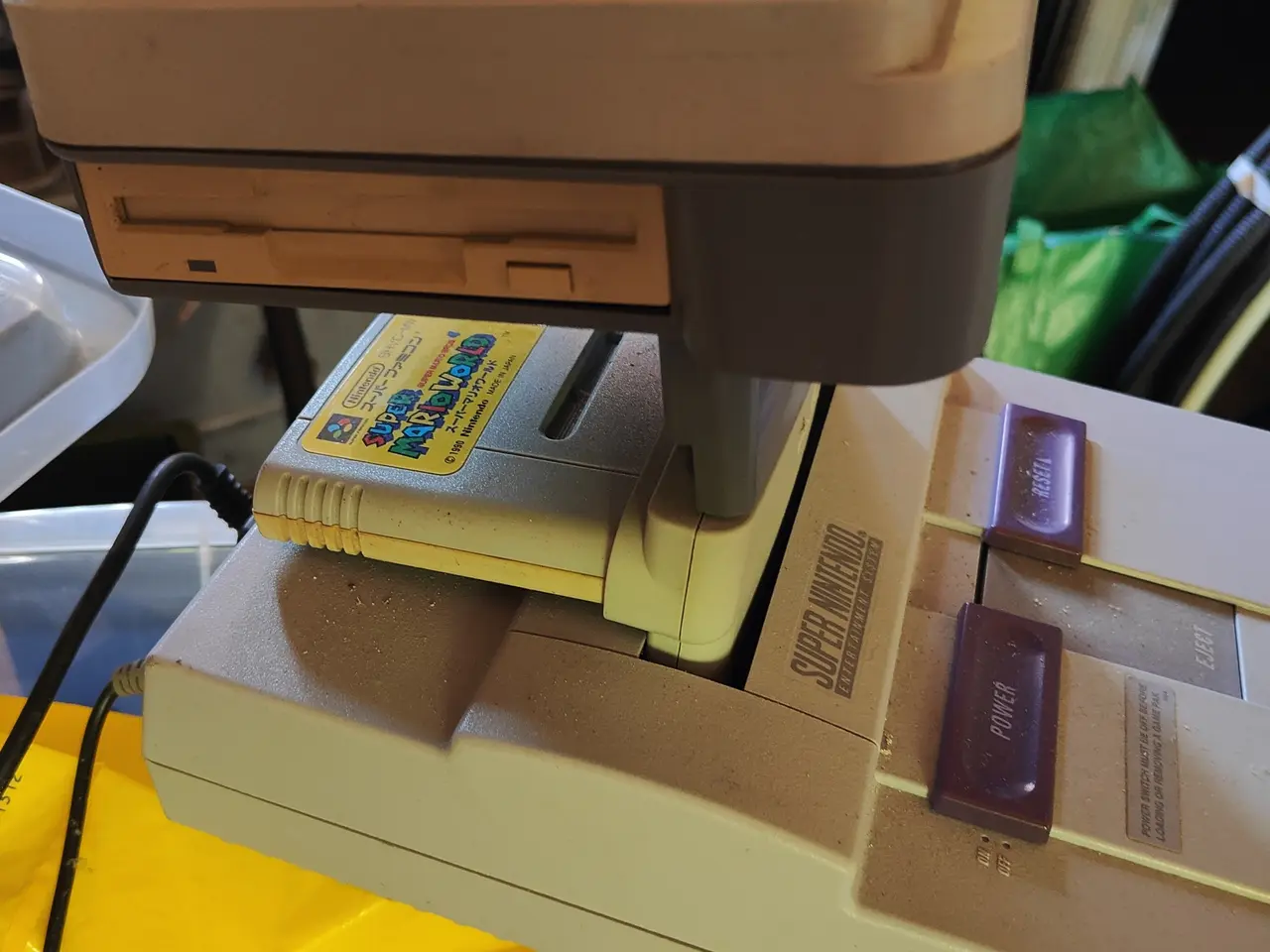 Billede 2 - Super Nintendo - SNES med diskdrev til spil kopier