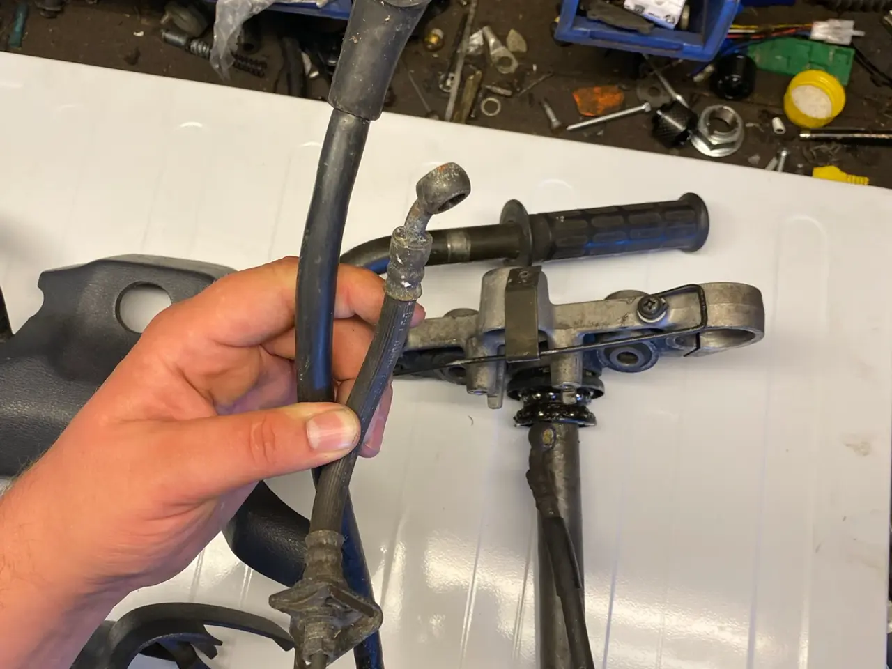 Billede 4 - Honda ST1100 – styr med plastik og dele