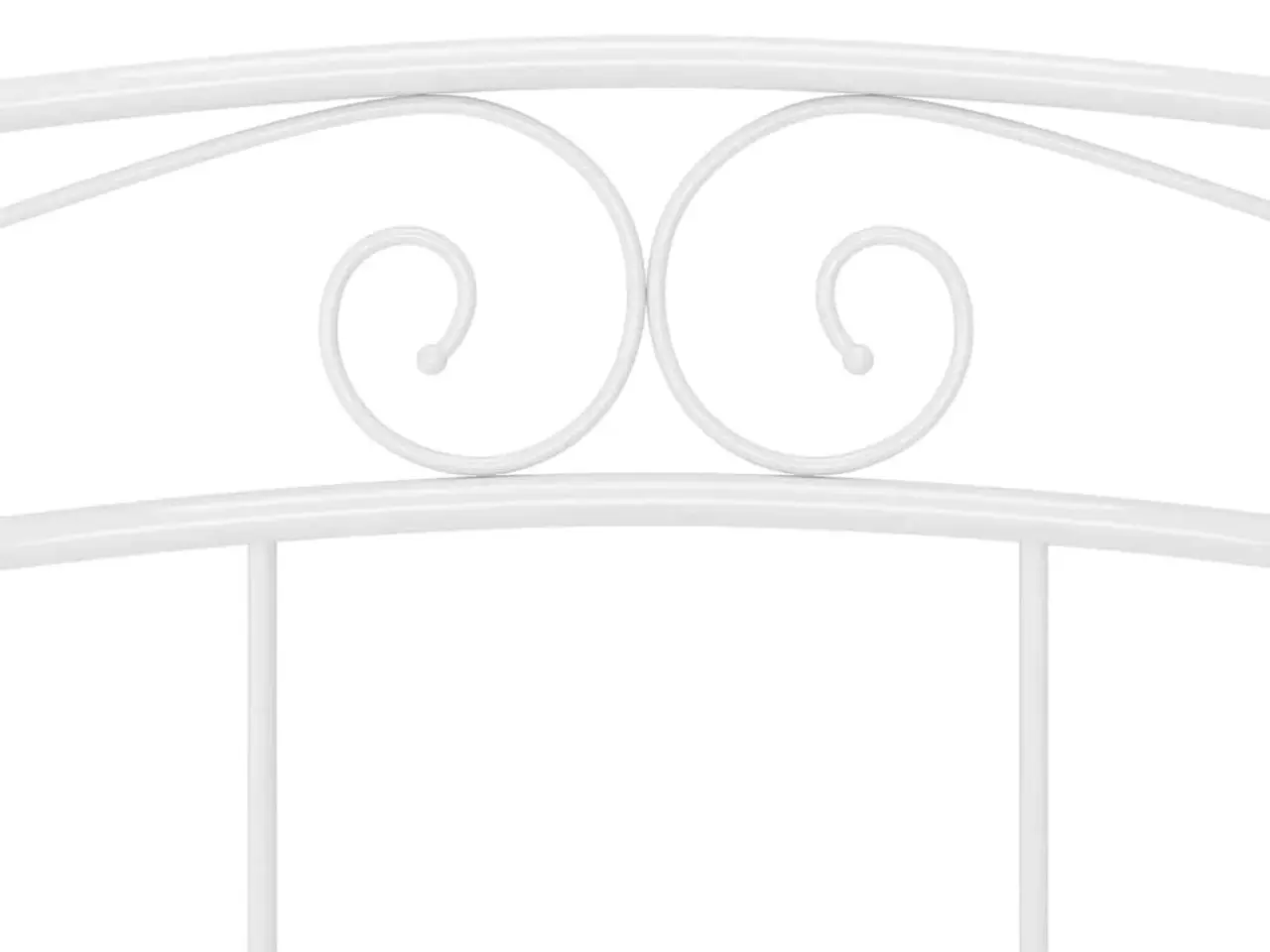 Billede 7 - Sengeramme 140x200 cm i metal - hvid dobbeltseng