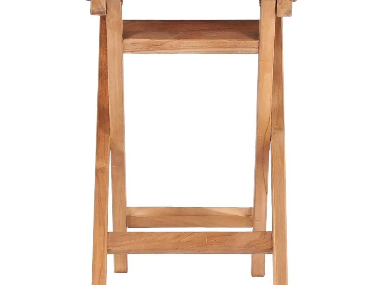 Billede 2 - Foldbart havebord i massivt teaktræ - Ø45 × H45 cm