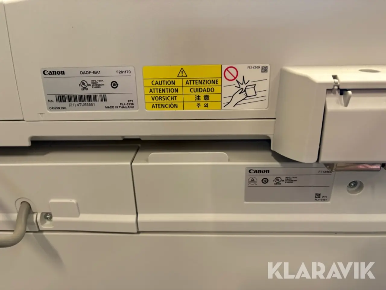Billede 8 - Kopimaskine Canon IR ADV DX C3922i C3922i 4x550 kassetter