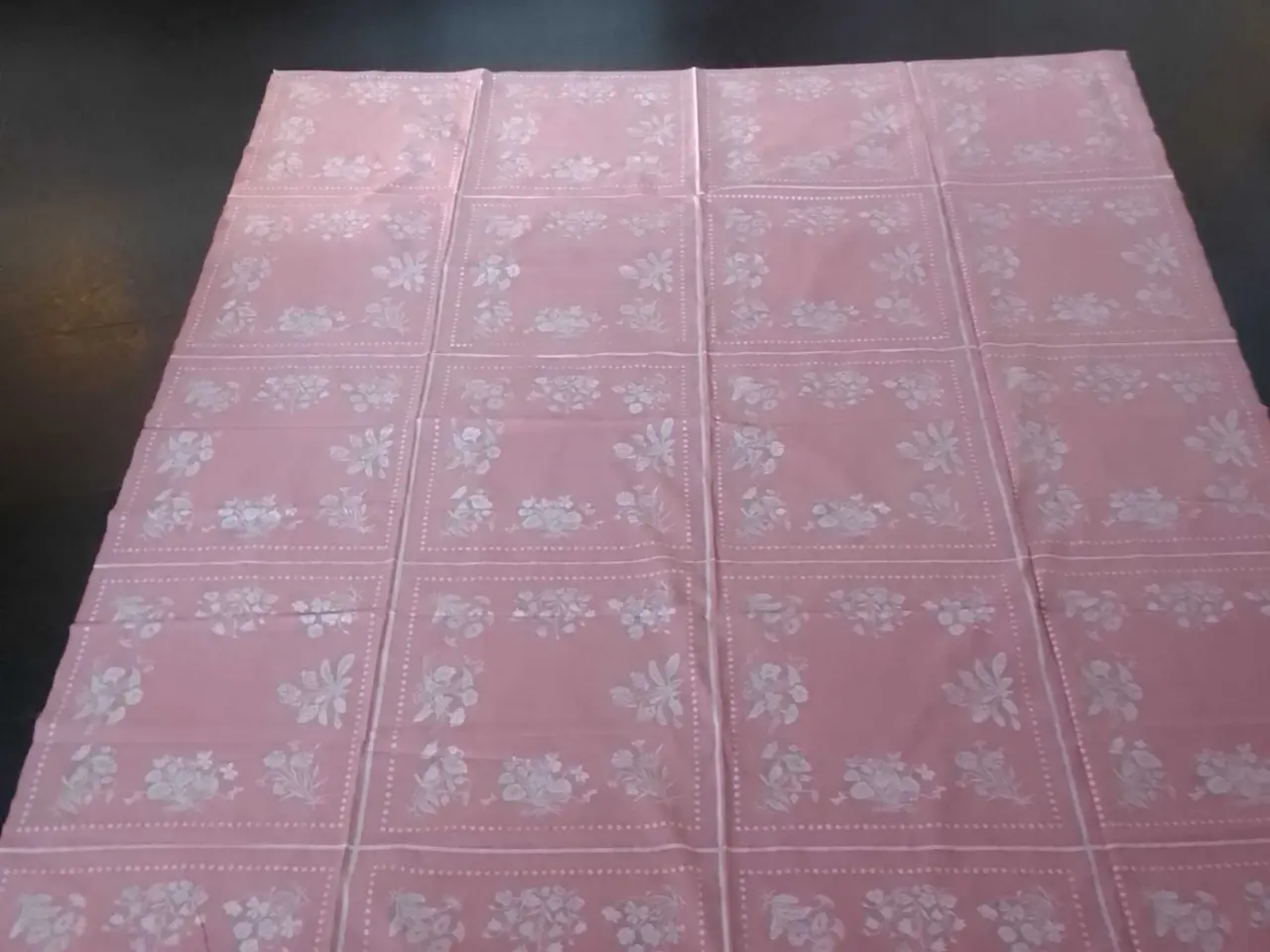 Billede 1 - Store vintage dug med Flora Danica motiv