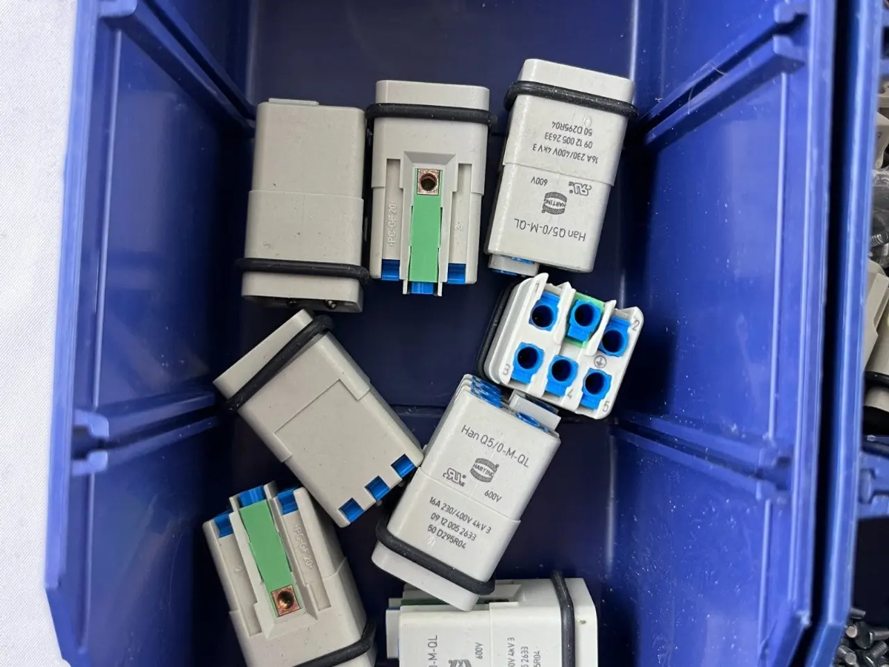 Billede 4 - Harting Han Q5/0-M-QL & Q5/0-F-QL Connectors parti