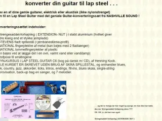 Steelguitar konverteringssæt