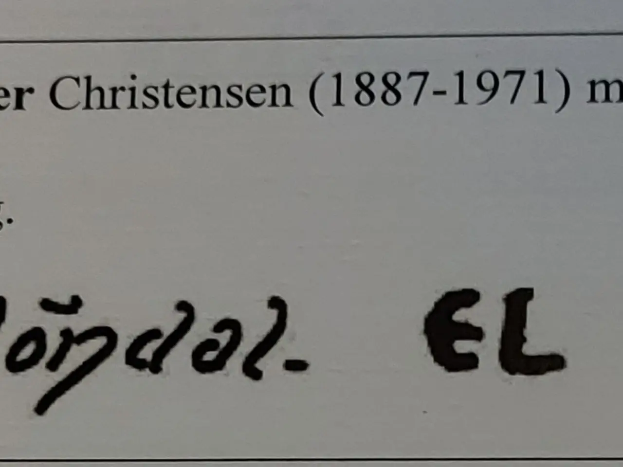 Billede 5 - EILER LØNDAL - ( 1887 - 1971 )- oliemaleri