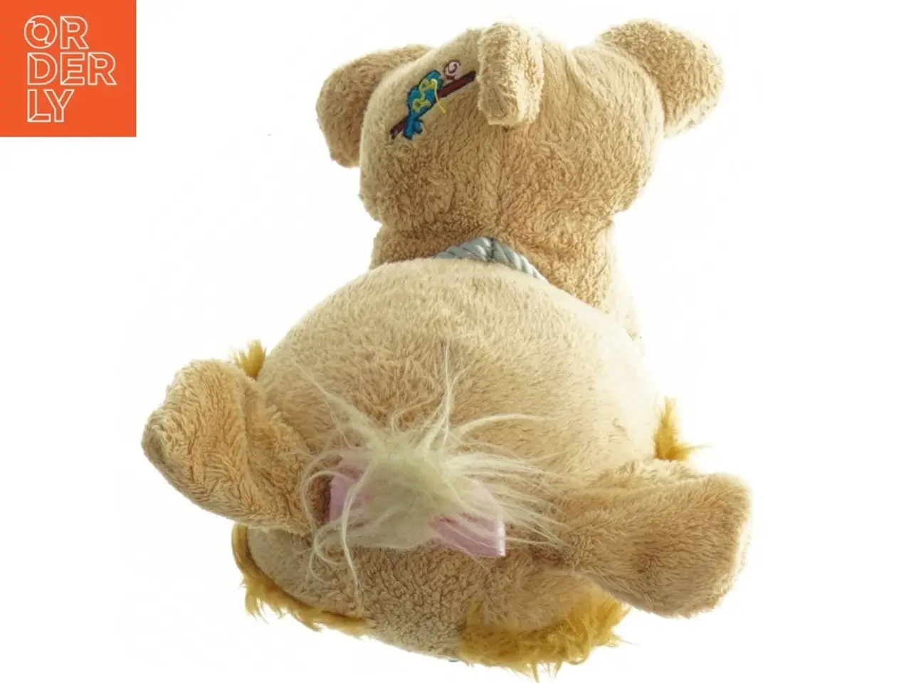 Billede 6 - Tøjdyr hund med halsbånd (str. 16 cm)