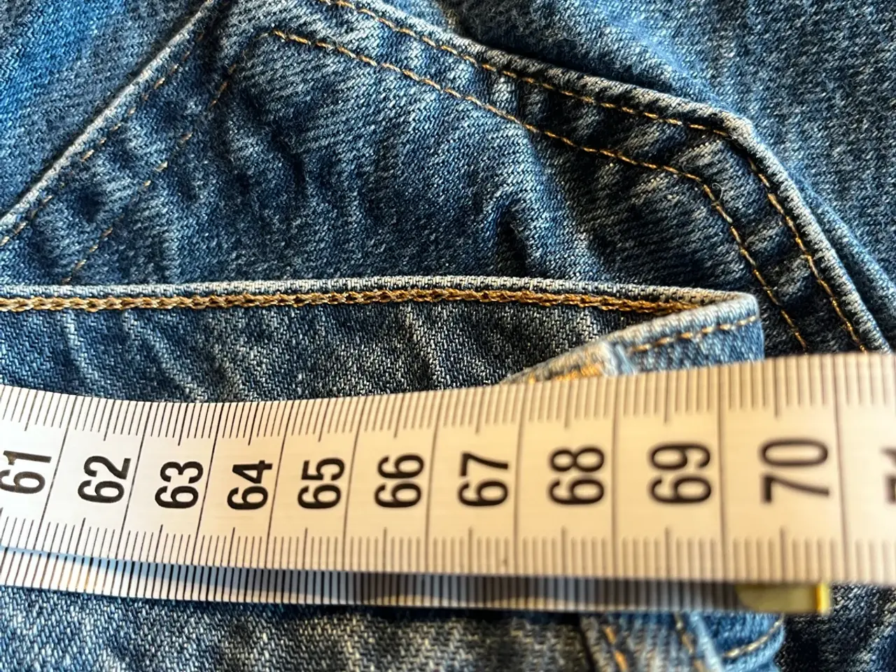 Billede 6 - Blå denim jeans str. 36 fra gina tricot
