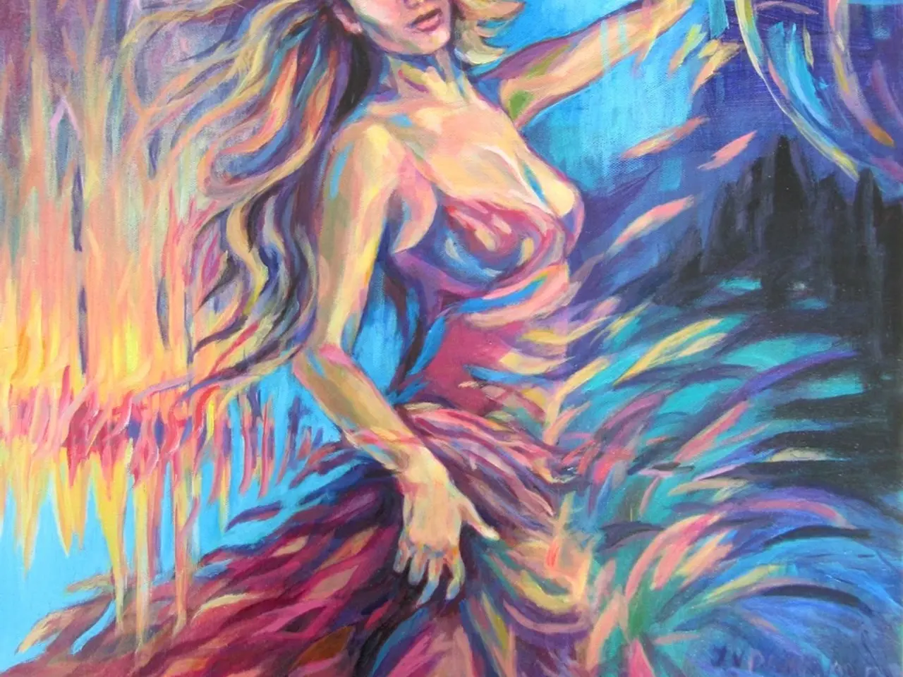 Billede 1 - Dancing Queen, maleri på lærred, 60x50