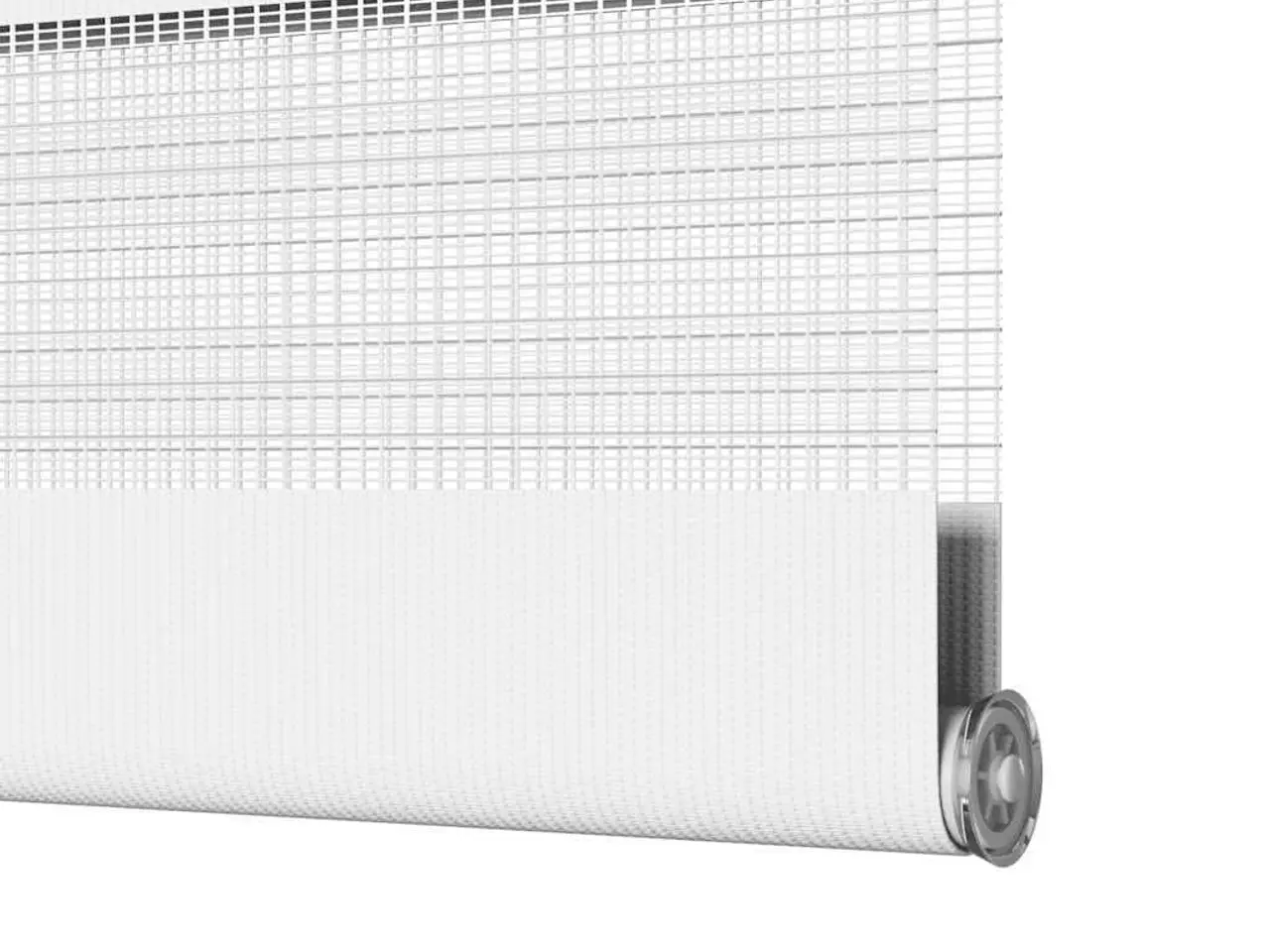 Billede 12 - Zebragardin - hvid 110×150 cm, stofbredde 105,9 cm, polyester