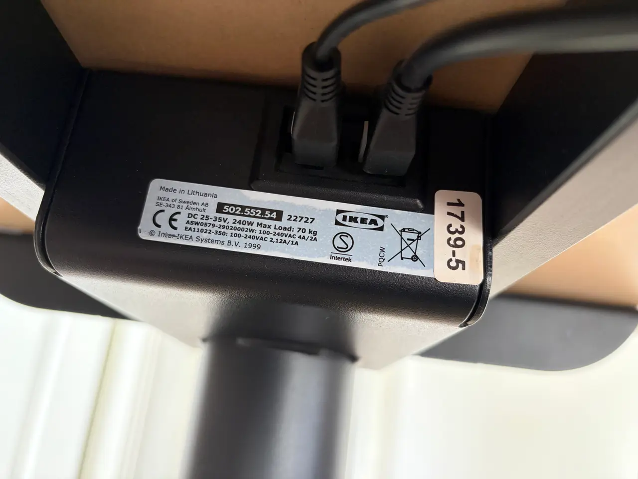Billede 4 - IKEA BEKANT elektrisk hæve-/sænkebord