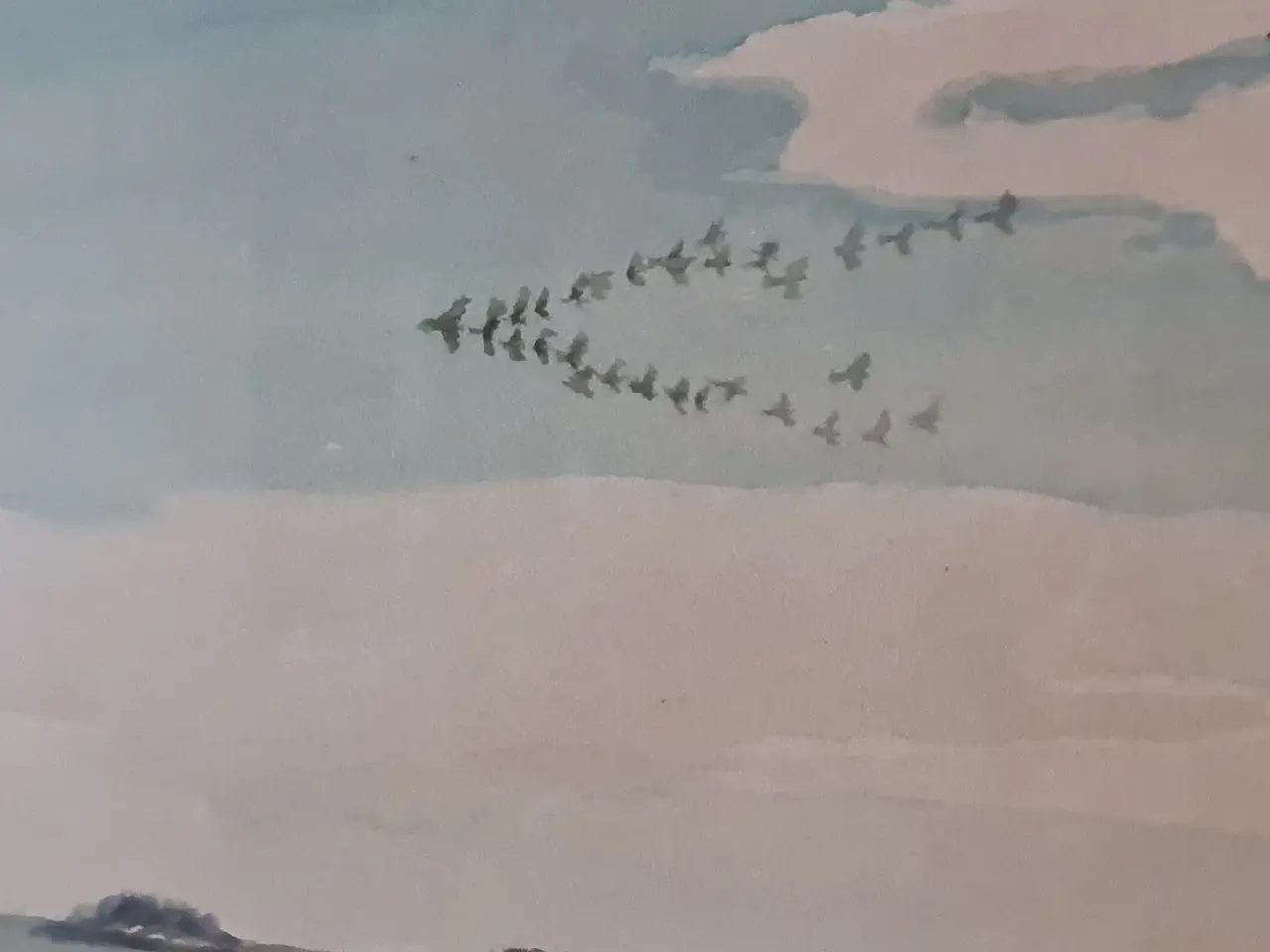 Billede 3 - Original svensk skærgårdsakvarel – Ewald N. – Sävö