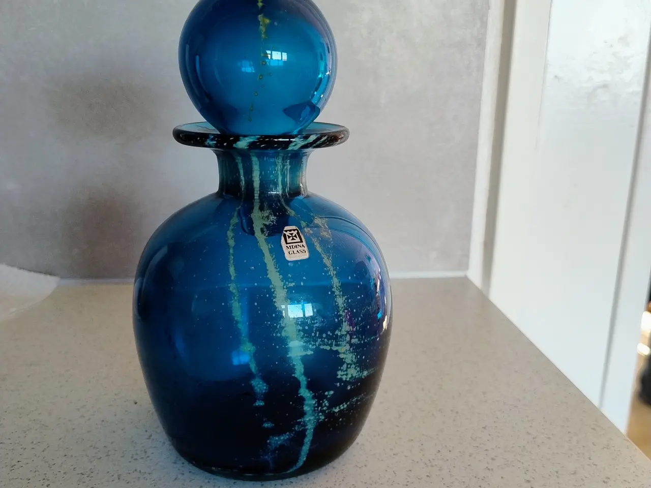 Billede 1 - Mdina karaffel / vase med prop