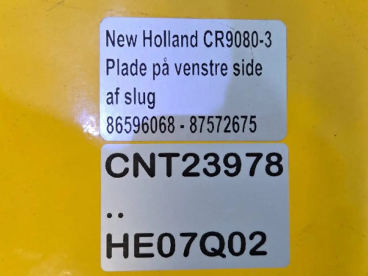 Billede 7 - New Holland CR9080 Plade 86596068