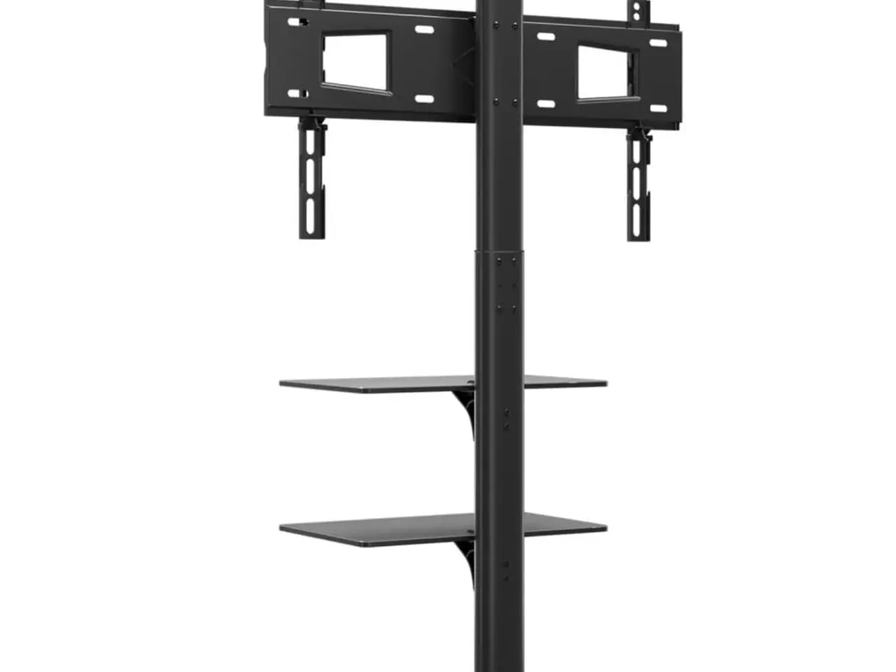 Billede 5 - Tv-stativ til hjørne med 3 hylder 32"-65" - sort