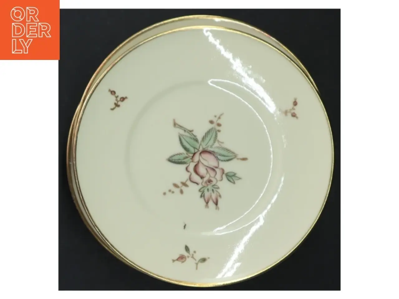 Billede 6 - Porcelænstallerkener med blomstermotiv fra B&G