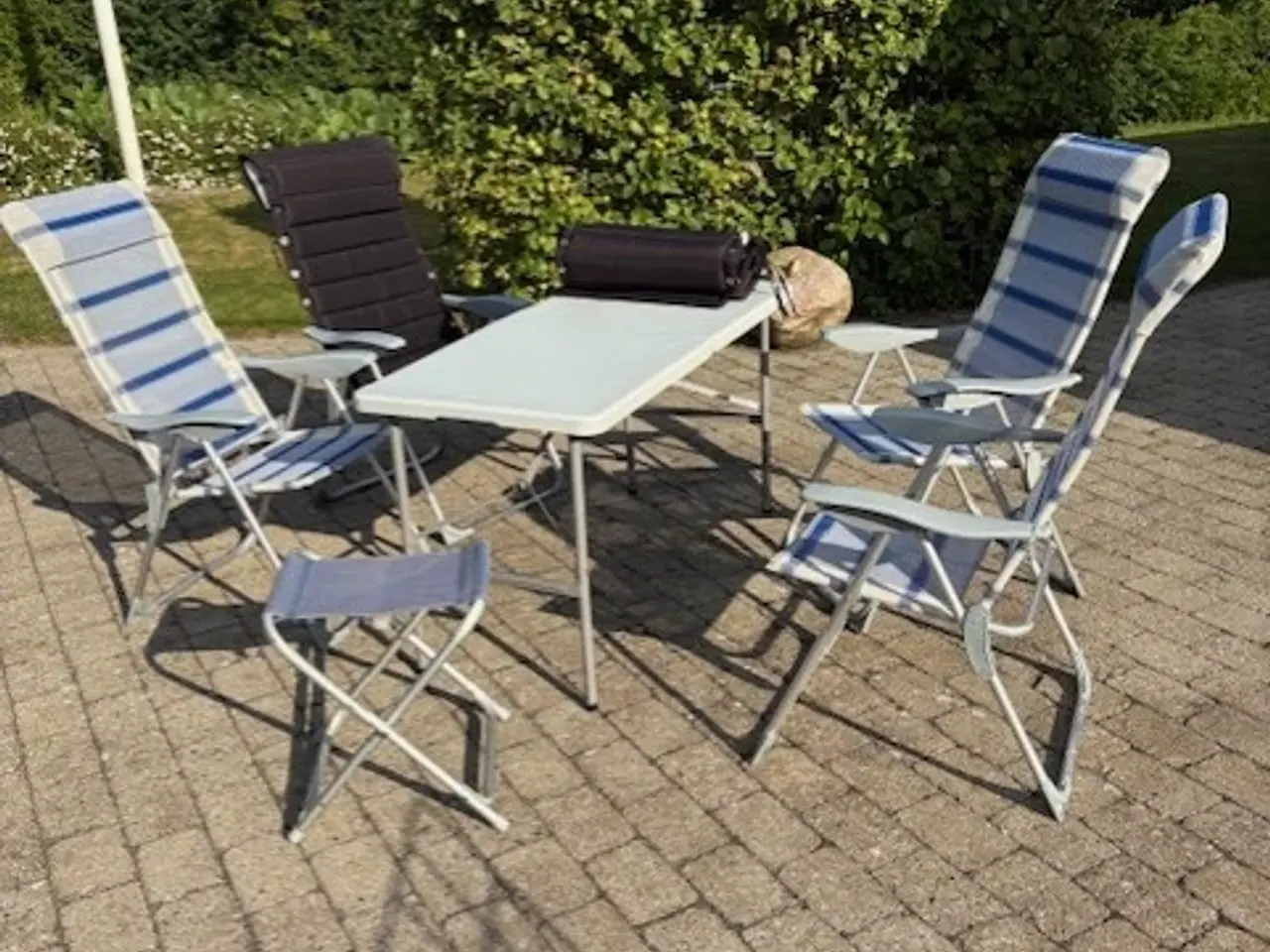 Billede 3 - Camping /Have/Strand Stole/ skammel med bordplade