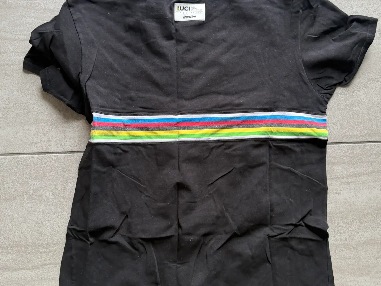 Billede 2 - Santini Casual Cykeltrøje VM striberne