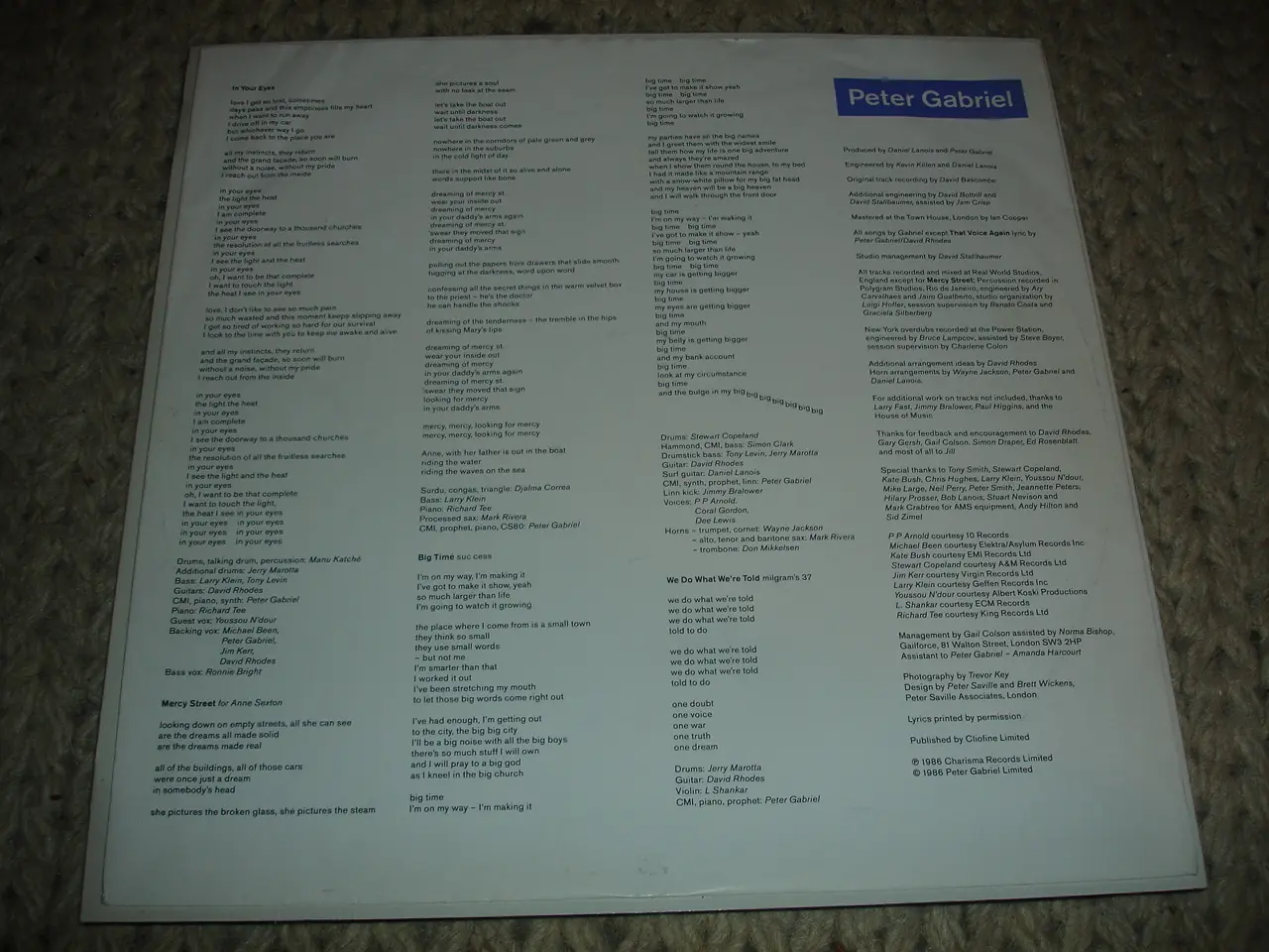 Billede 4 - (Sender gerne) Peter Gabriel – So