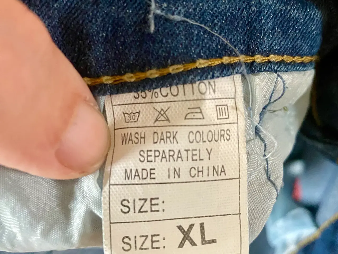 Billede 5 - Jeans med broderede blomster xl