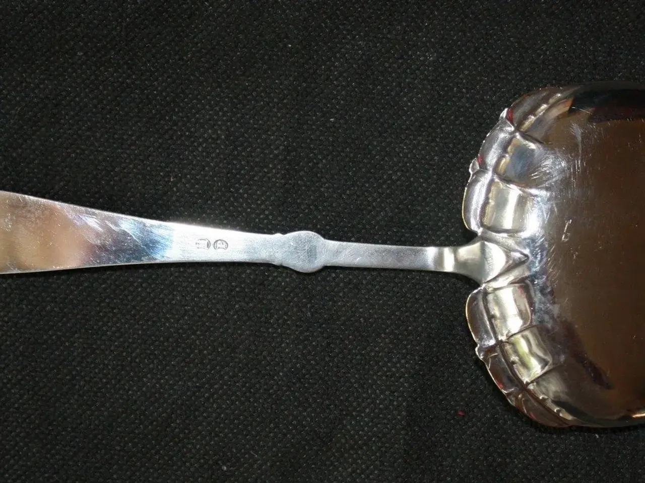 Billede 6 - Serveringsske, sølvplet.