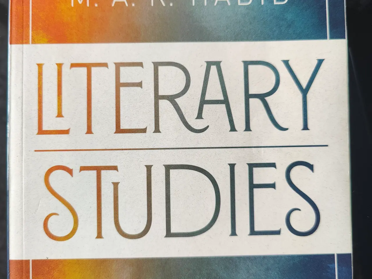 Billede 1 - M.A.R. Habib Literary Studies lærebog i litteratur