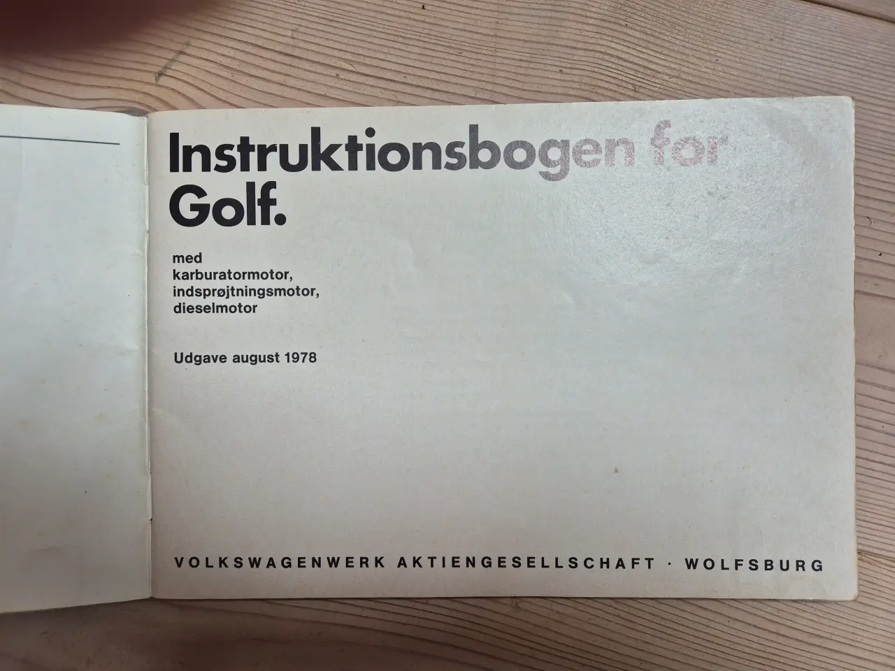 Billede 2 - Instruktionsbog for WV - Golf