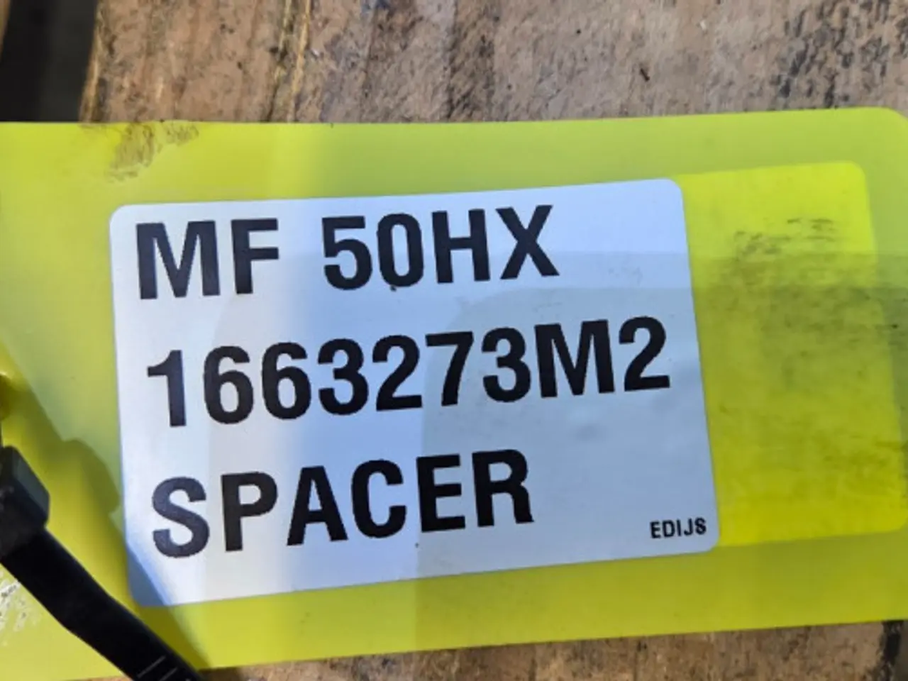Billede 10 - Massey Ferguson 50HX Afstandstykke 1663273M2