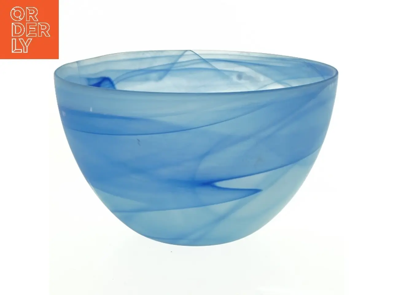 Billede 1 - Blå dekorationsskål fra Aida (str. Diameter 20 cm h 12 cm)