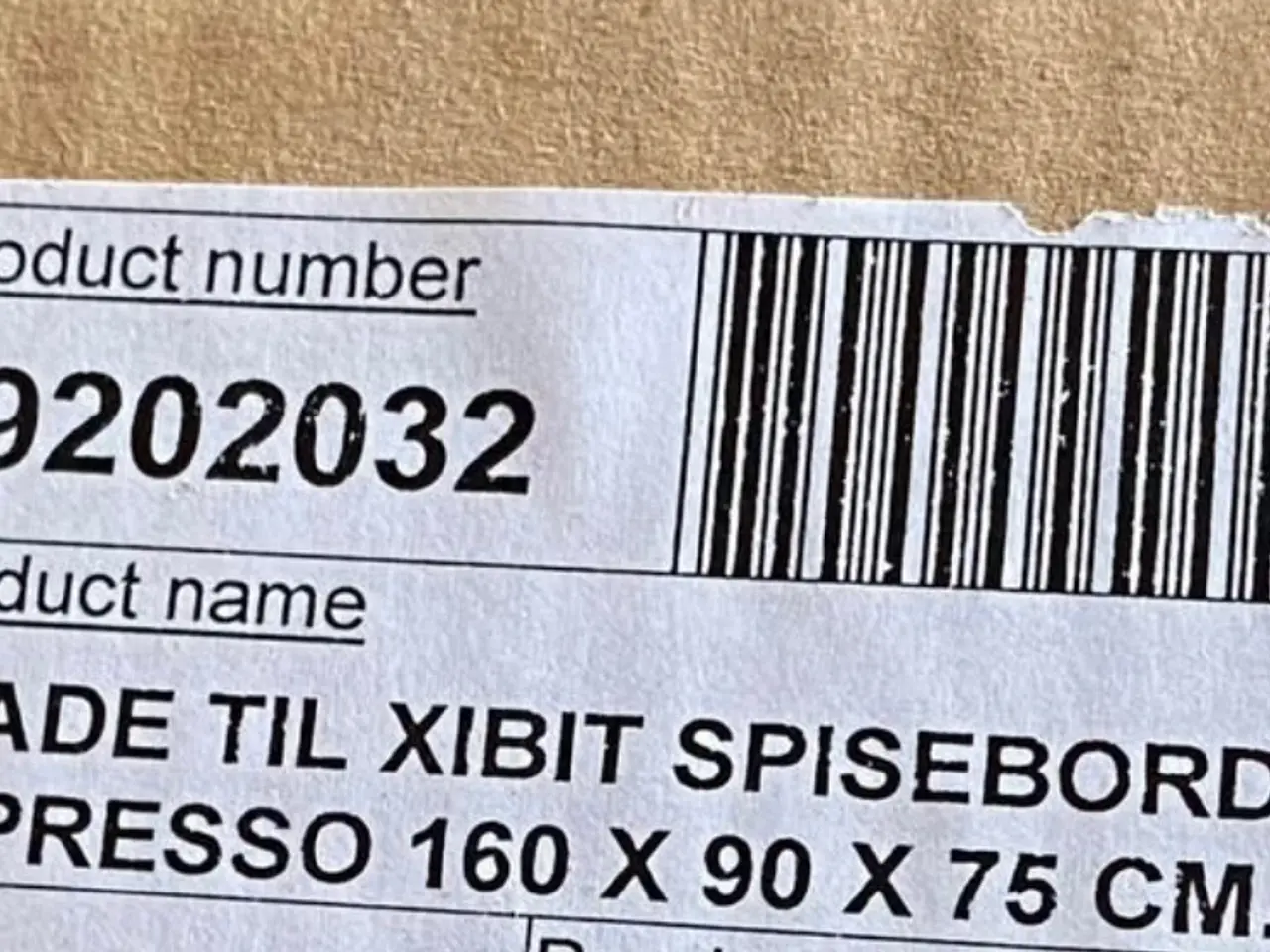 Billede 5 - Brunt bejset spise bord 90x160 cm 