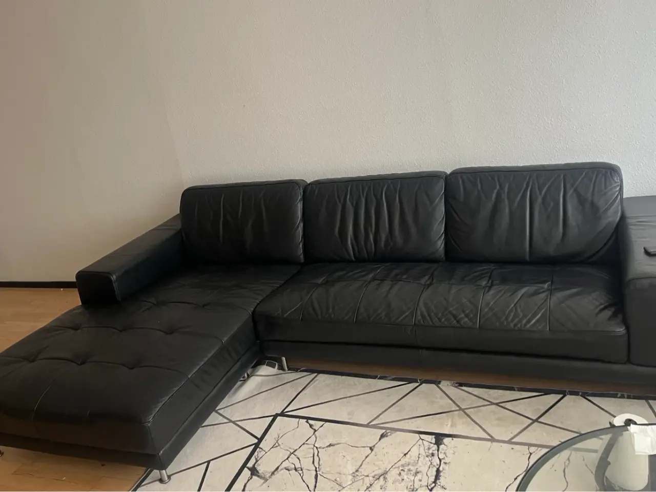 Billede 1 - Læder sofa