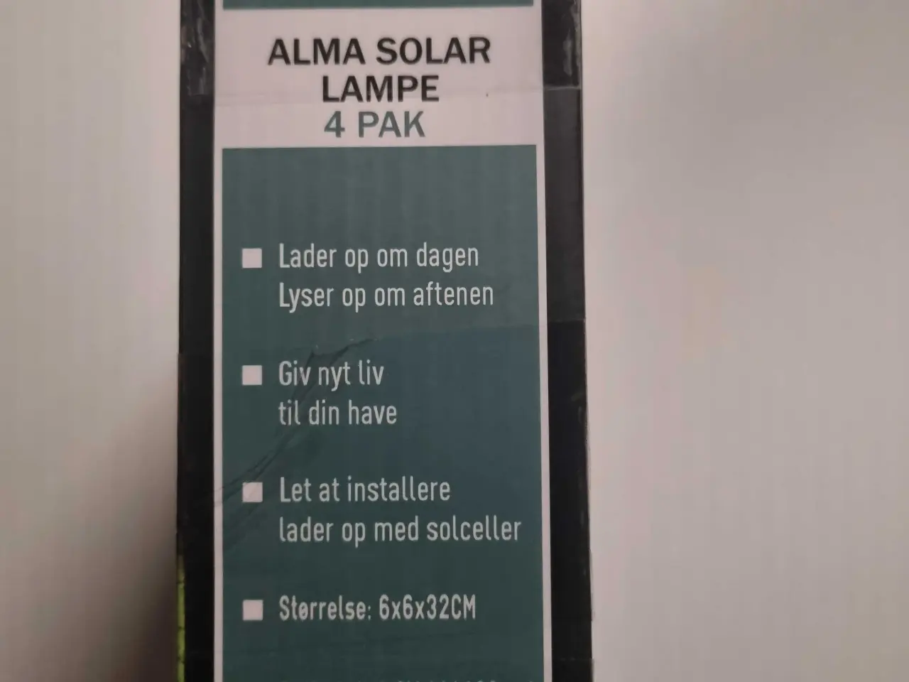 Billede 3 - 4 stk. Solar lamper (Nye)