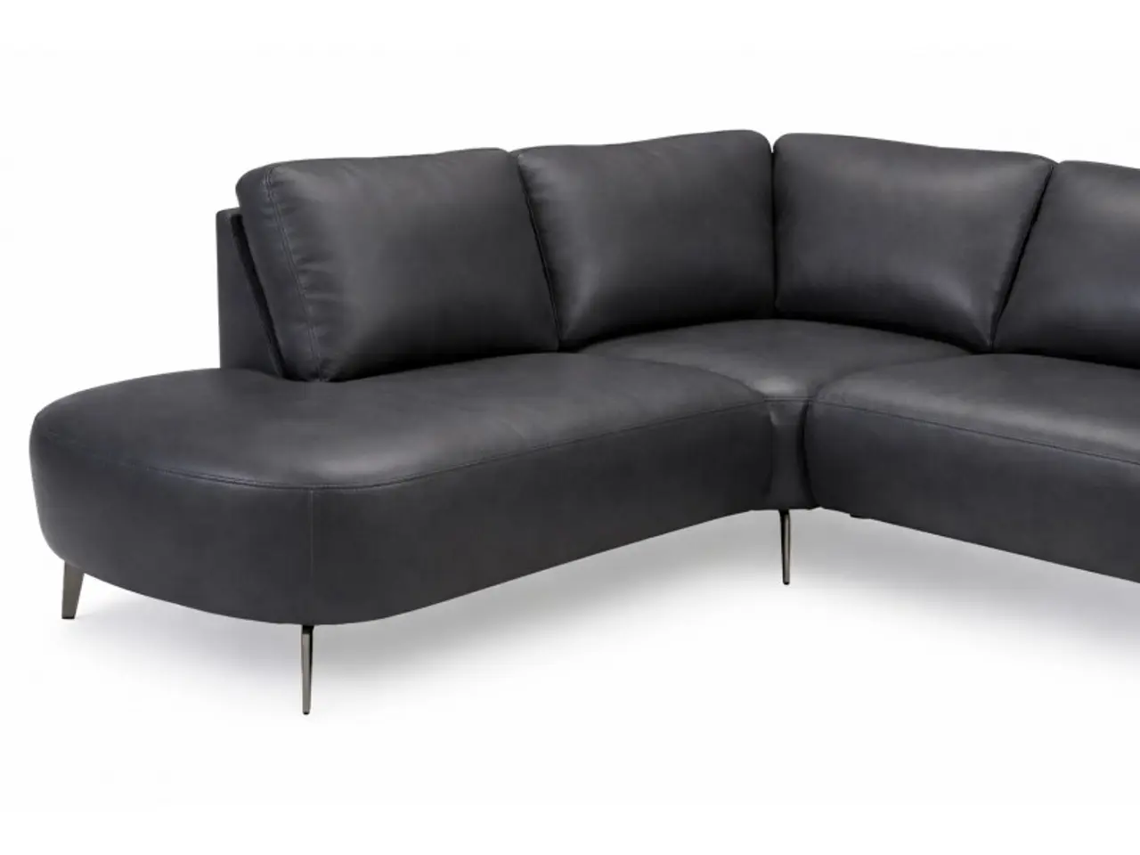 Billede 2 - Hjort Knudsen Lolland læder U-sofa Højrevendt