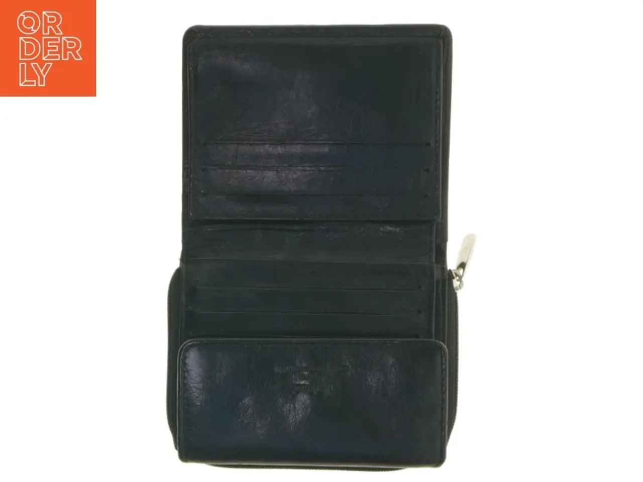 Billede 3 - Sort læderpung fra Belsac (str. 11,5x9 cm)