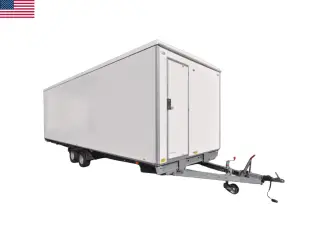 Badvogn 2x4 med oliefyr