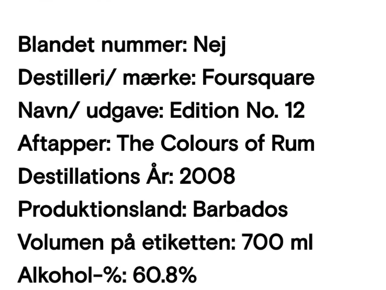 Billede 3 - Foursquare coulors of rum 2008